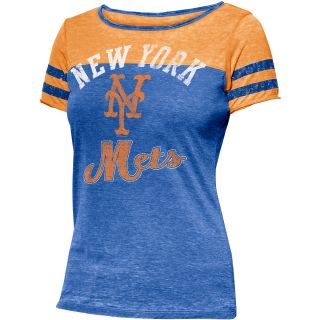 Touch By Alyssa Milano Womens New York Mets Morgan Short Sleeve T Shirt   Size