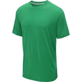 NIKE Mens Dri FIT Touch Short Sleeve T Shirt   Size Small, Pine Green/grey