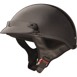 Fuel HH Trooper Half Helmet   Size Small, Gloss Black (SH HH0014)