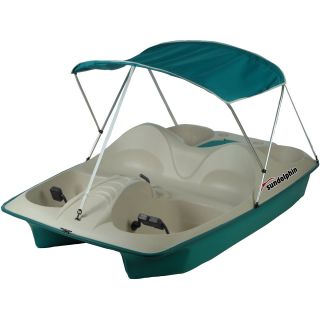 Sun Dolphin 5 Seated Pedal Boat with Canopy   Choose Color, Teal (71553)