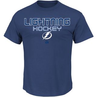 MAJESTIC ATHLETIC Mens Tampa Bay Lightning 5 Hole Hockey T Shirt   Size
