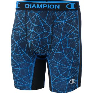 CHAMPION Mens Powerflex Compression Shorts   Size 2xl, Blue Sapphire
