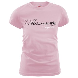 MJ Soffe Womens Missouri Tigers T Shirt   Soft Pink   Size Medium, Missouri