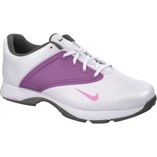 NIKE Womens Lunar Saddle Golf Shoes   Size 7, White/purple