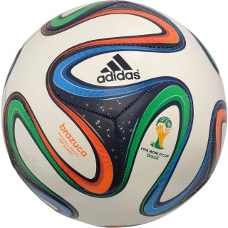 adidas Brazuca 2014 Top Glider Soccer Ball   Size 3, White/night