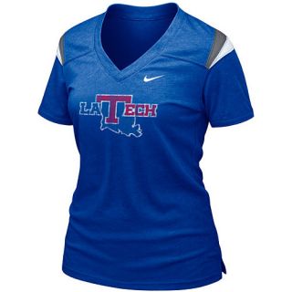 NIKE Womens Louisiana Tech Bulldogs Spring 2013 Alternate Touchdown T Shirt  