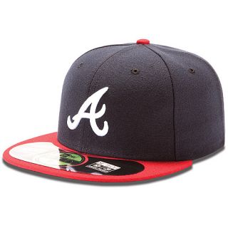 NEW ERA Mens Atlanta Braves Authentic Collection Home 59FIFTY Fitted Cap  