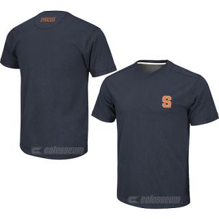 COLOSSEUM Mens Syracuse Orange Mirage V Neck T Shirt   Size Large, Navy