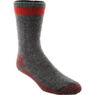 WIGWAM Canada Crew Socks   Size Medium, Charcoal/red