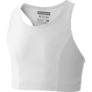 NEW BALANCE Girls Basic Sports Bra   Size XS/Extra Small, Bright White