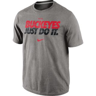 NIKE Mens Ohio State Buckeyes Just Do It Short Sleeve T Shirt   Size Xl, Dk.