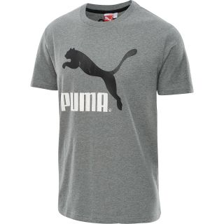 PUMA Mens No 1 Logo Short Sleeve T Shirt   Size Small, Grey