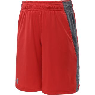 UNDER ARMOUR Boys UA Tech Shorts   Size XS/Extra Small, Red/carbon