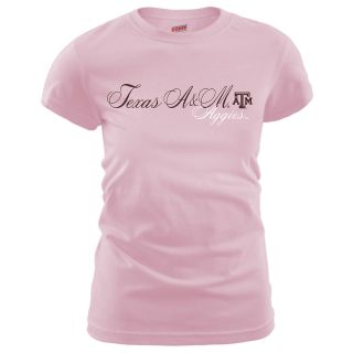 MJ Soffe Womens Texas A & M Aggies T Shirt   Soft Pink   Size Large, Texas