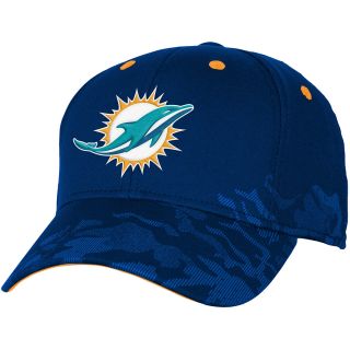 NFL Team Apparel Youth Miami Dolphins Shield Back Stretch Cap   Size Youth,