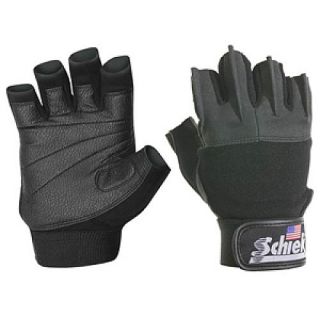Schiek 530 Platinum Lifting Gloves   One Year Warranty   Size Medium, Black