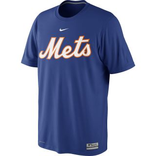 NIKE Mens New York Mets AC Dri FIT Legend Logo Short Sleeve T Shirt   Size