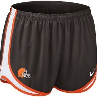 NIKE Womens Cleveland Browns Tempo Dri FIT Running Shorts   Size Large