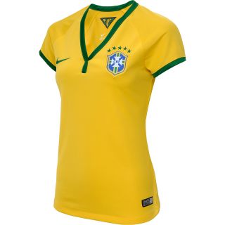 NIKE Womens 2013/14 Brasil Stadium Replica Soccer Jersey   Size Large,