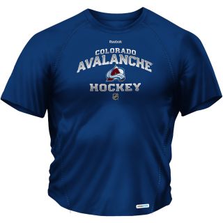 REEBOK Mens Colorado Avalanche Authentic Elite Speedwick Short Sleeve T Shirt  