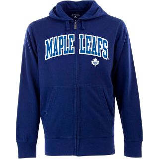 Antigua Mens Toronto Maple Leafs Full Zip Hooded Applique Sweatshirt   Size