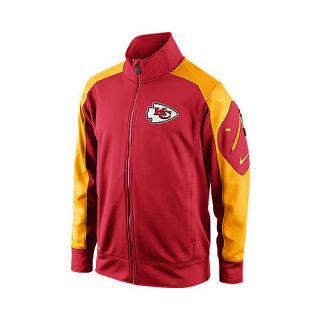 NIKE Mens Kansas City Chiefs Fly Speed Knit Jacket   Size Medium, Red/gold
