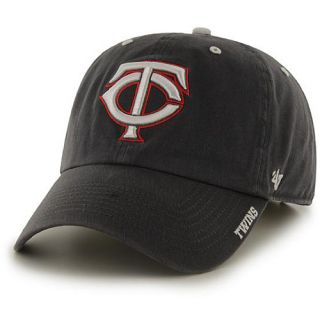 47 BRAND Mens Minnesota Twins Charcoal Ice Clean Up Adjustable Cap   Size