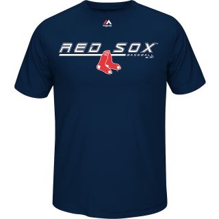 MAJESTIC ATHLETIC Mens Boston Red Sox Aggressive Feel Short Sleeve T Shirt  
