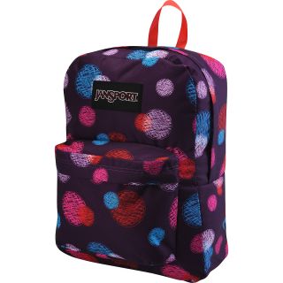 JANSPORT Superbreak Backpack, Purple Dots