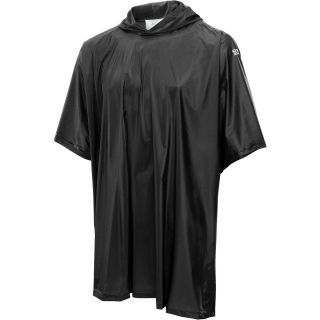 SPORTS AUTHORITY Adult Packable Deluxe Rain Poncho, Black