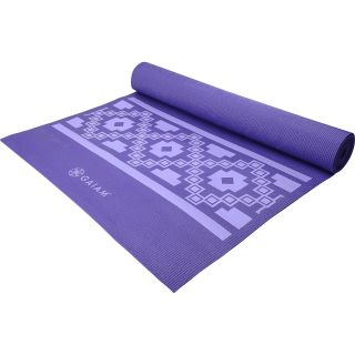 GAIAM 3MM Taos Alignment Yoga Mat   Size 3mm, Purple
