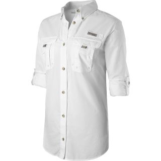 COLUMBIA Womens Bahama Long Sleeve Shirt   Size Medium, White