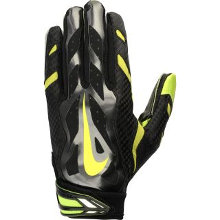 NIKE Adult Vapor Jet 3.0 Football Gloves   Size Large, Grey/black