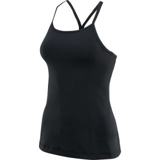 UNDER ARMOUR Womens StrappyLux Tank Top   Size Large, Black/pewter
