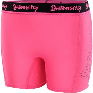 INTENSITY Girls Solid Fastpitch Softball Slider Shorts   Size Medium, Neon