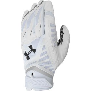 UNDER ARMOUR Adult Nitro Warp Football Receiver Gloves   Size Large, White