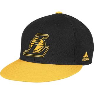 adidas Mens Los Angeles Lakers Snap Back One Size Cap, Black/team
