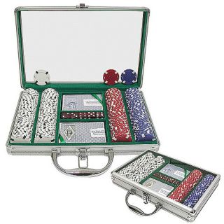Trademark Global 200 Chip Texas HoldEm Set w/ Clear Cover Aluminum Case (10 