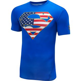 UNDER ARMOUR Mens Alter Ego Superman USA Compression Short Sleeve T Shirt  