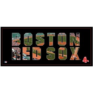 Artissimo Boston Red Sox Team Pride 12X36 Canvas Art, Boston Red Sox