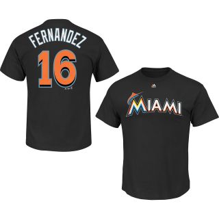 MAJESTIC ATHLETIC Mens Miami Marlins Jose Fernandez Name And Number T Shirt  