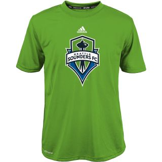 adidas Youth Seattle Sounders Primary Logo ClimaLite Short Sleeve T Shirt  