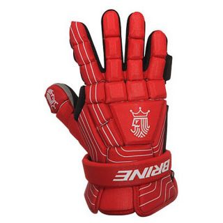 BRINE King Superlite Lacrosse Gloves, Scarlet