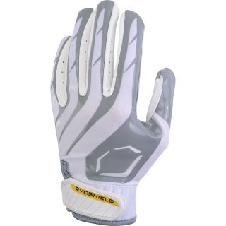 EVOSHIELD Adult Evo Flash Football Receiver Gloves   Size Small, Grey/white