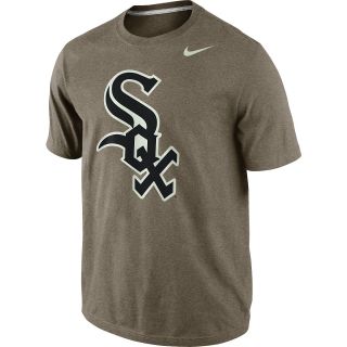 NIKE Mens Chicago White Sox MLB Seasonal Logo Tri Blend Short Sleeve T Shirt  
