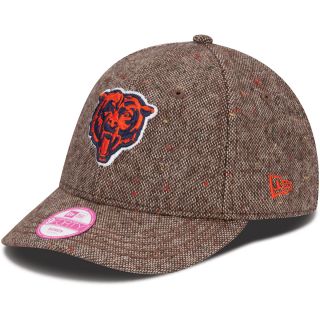 NEW ERA Mens Chicago Bears 9FIFTY Team Tweed Snapback Cap, Brown