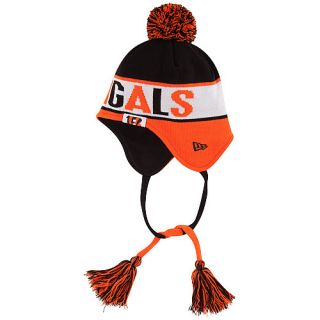 NEW ERA Mens Cincinnati Bengals Crayon Box Knit Hat, Orange