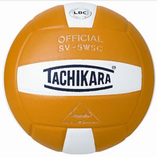 Tachikara Indoor Composite Volleyball, Gold/white (SV5WSC.GDW)