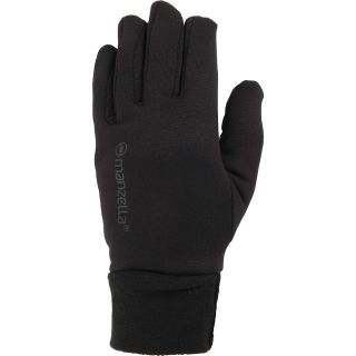 MANZELLA Youth Warm Power Fleece Glove Liners   Size L/xl, Black