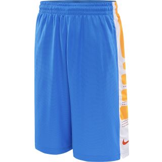 NIKE Mens Elite Stripe Basketball Shorts   Size Large, Photo Blue/orange